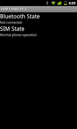Bluetooth SIM Access (Trial) screenshot 1