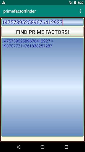Prime Factor Finder скриншот 5