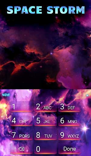 Space Storm Animated Keyboard   Live Wallpaper screenshot 5