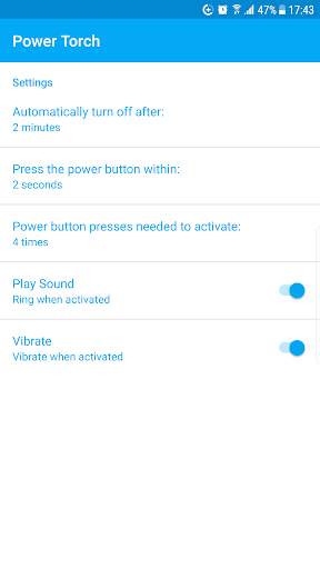 Power Button Flashlight / Torchlight screenshot 5