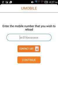 U Mobile Top-up screenshot 2