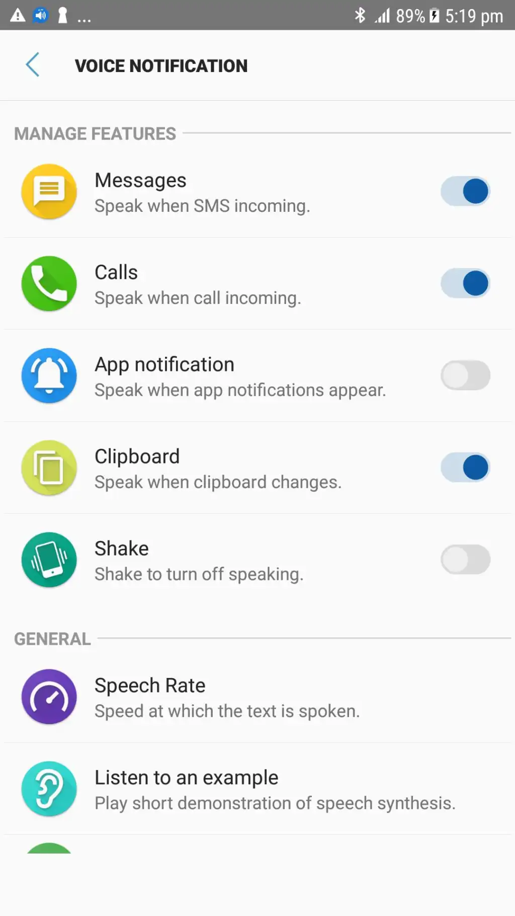 Voice Notification screenshot 2