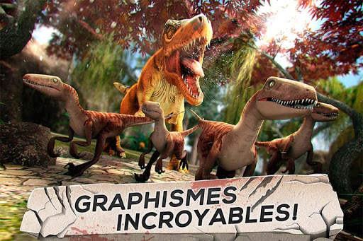 Dinosaure Jurassique - 3D Simulateur de Courses screenshot 2