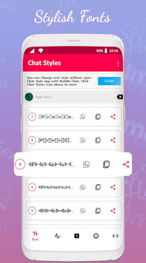 Stylish Text For WhatsApp - Fonts & Status screenshot 1