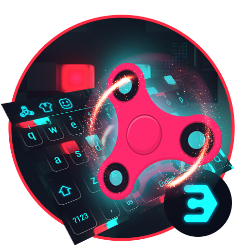 RED Fidget spinner icon