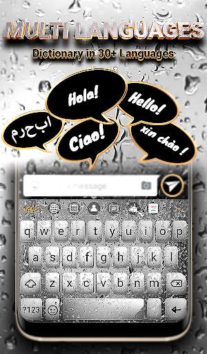 Rain HD Animated Keyboard   Live Wallpaper screenshot 4