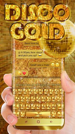Disco Gold Keyboard स्क्रीनशॉट 2
