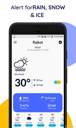 Weather Forecast - A Pocket Weather Guide (Free) screenshot 1