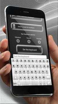 Black And White Keyboard Theme screenshot 3