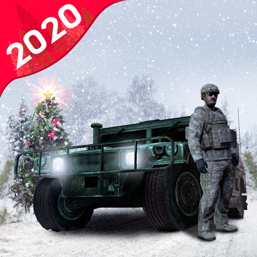 jeep dell'esercito che guida icon