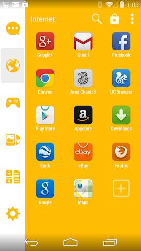 Basic Yellow Theme for Smart Launcher screenshot 3