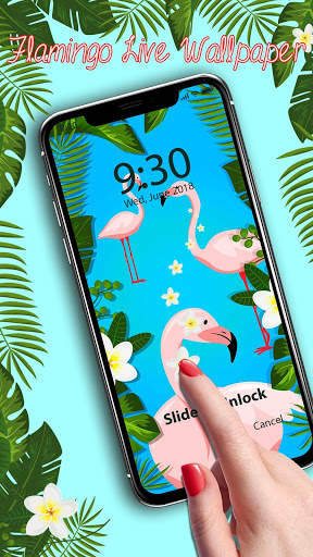 Charming Flamingo — APUS Live Wallpaper screenshot 3