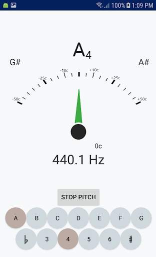 Chromatic Tuner and Tone Maker screenshot 1