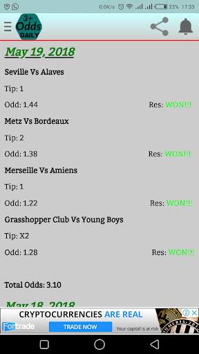 3+ ODDS DAILY स्क्रीनशॉट 4
