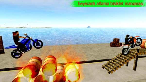 Moto Bisiklet hüner Atlama usta screenshot 4