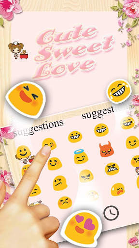Cute Sweet Pink Love Keyboard screenshot 5