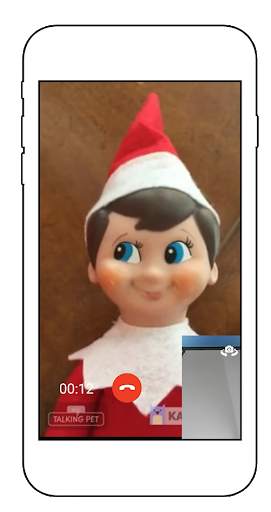 Calling Elf on The Shelf video simulator screenshot 1