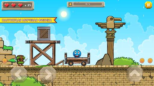 Blue Ball 11: Bounce Adventure скриншот 2