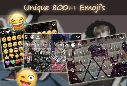 KPOP Boyband Keyboard Theme screenshot 2