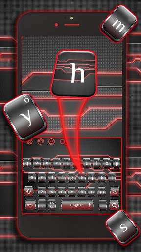 Red Black Metal Keyboard screenshot 2