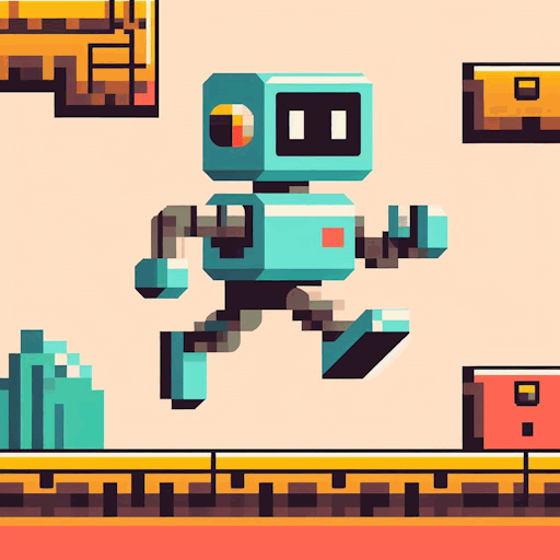 Crazy robot icon
