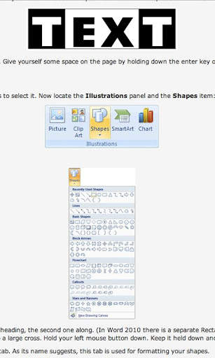 Tutorials for Word - Free screenshot 1