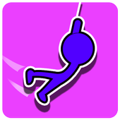 Stick Man jump icon