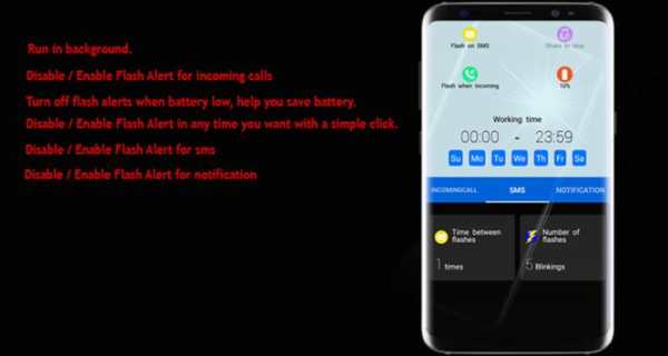 Flashlight, flash alert on your phone screenshot 1