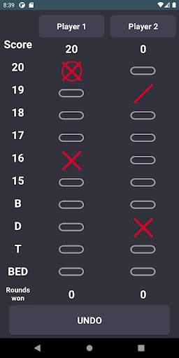 Darts Score Easy scoreboard screenshot 5