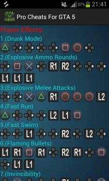 Pro Cheats For GTA 5 screenshot 2
