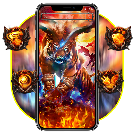 ikon Legend Fire Tiger Theme