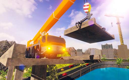 Bridge Building Simulator: Road Construction Games screenshot 1