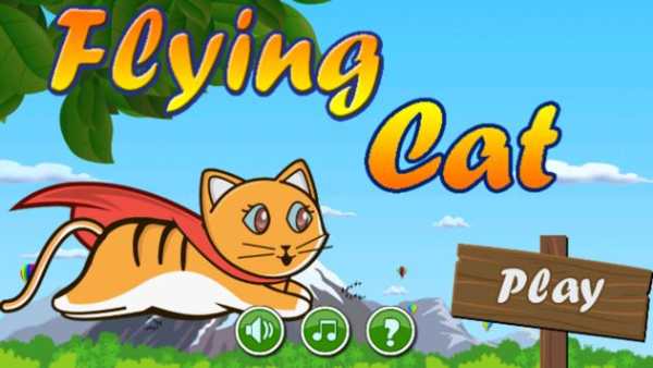 Talking Cat Fly Game screenshot 1