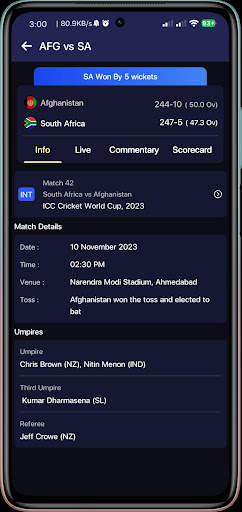 Cricktime - Live Cricket Score screenshot 4