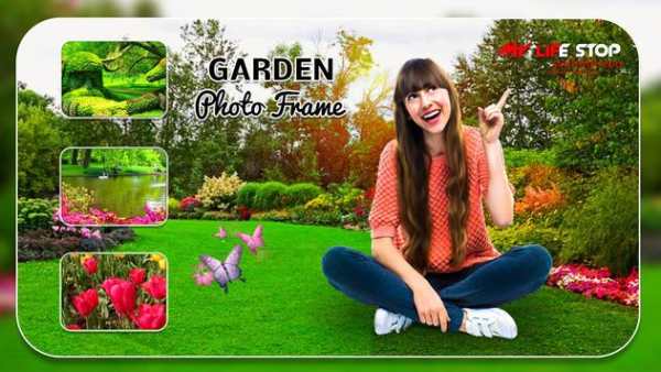 bingkai foto gratis Garden photo editor screenshot 1