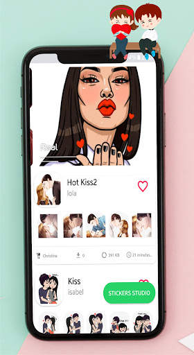 Animated Kiss Stickers for WhatsApp WAStickerApp😘 screenshot 4