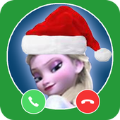 Elsa The princess Fake Call icon