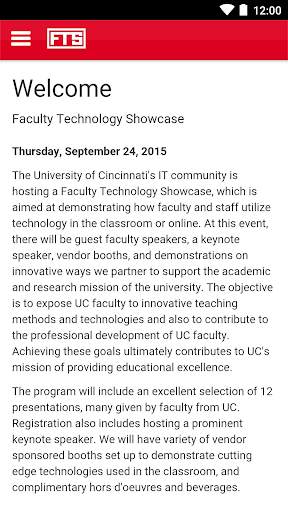 UC Faculty Technology Showcase screenshot 1