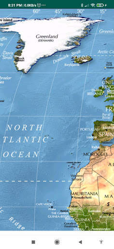 Physical World Map screenshot 3
