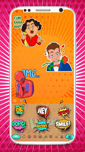 Comic Sticker Keyboard Theme screenshot 3