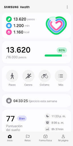 Samsung Health screenshot 1