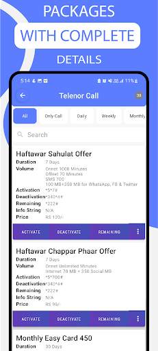 SIM Packages Pakistan 2023 screenshot 4