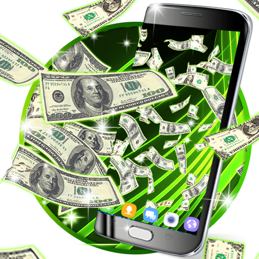 Falling money live wallpaper icon