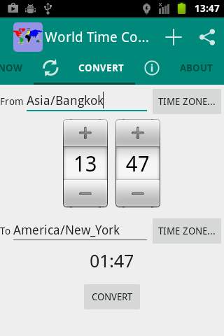World Time Zone Converter screenshot 2