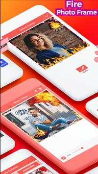Fire Text Photo Frame Insta DP screenshot 2