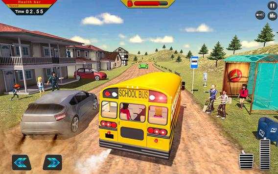 Off Road School Bus : Uphill Driving Simulator screenshot 11