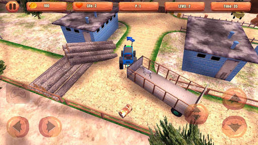 Tractor Farm Driving Sim 3D 2 تصوير الشاشة