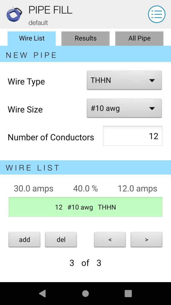 Electrical Calc USA Free screenshot 7