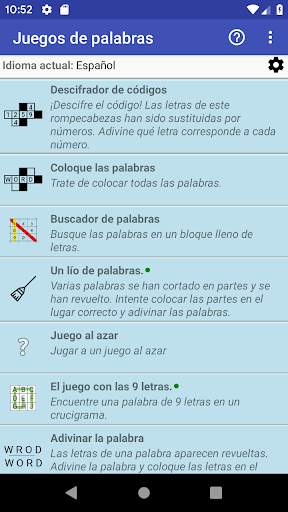 WGC Juegos de palabras screenshot 1