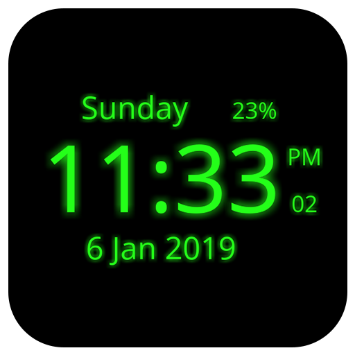 ikon Digital Clock Live Wallpaper